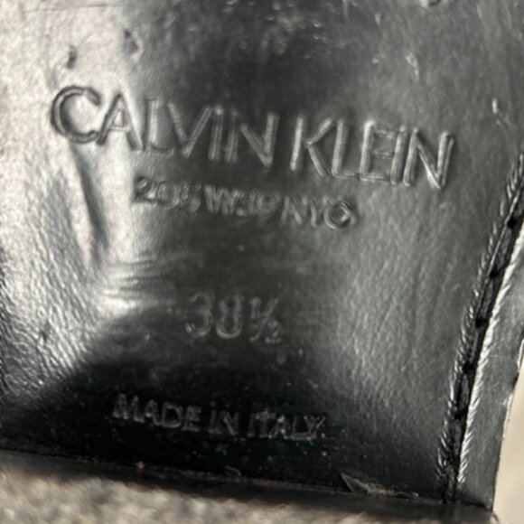 Calvin Klein 205W39NYC black Metal Toe Boots size 38.5 - Picture 6 of 10